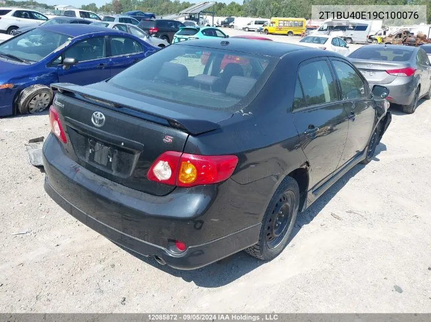 2009 Toyota Corolla S VIN: 2T1BU40E19C100076 Lot: 12085872