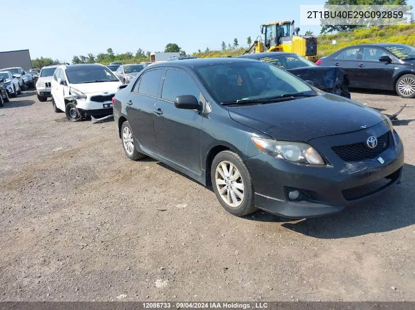 2009 Toyota Corolla S/Le/Xle VIN: 2T1BU40E29C092859 Lot: 12086733