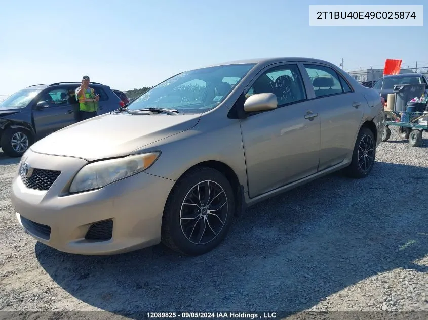 2T1BU40E49C025874 2009 Toyota Corolla Ce