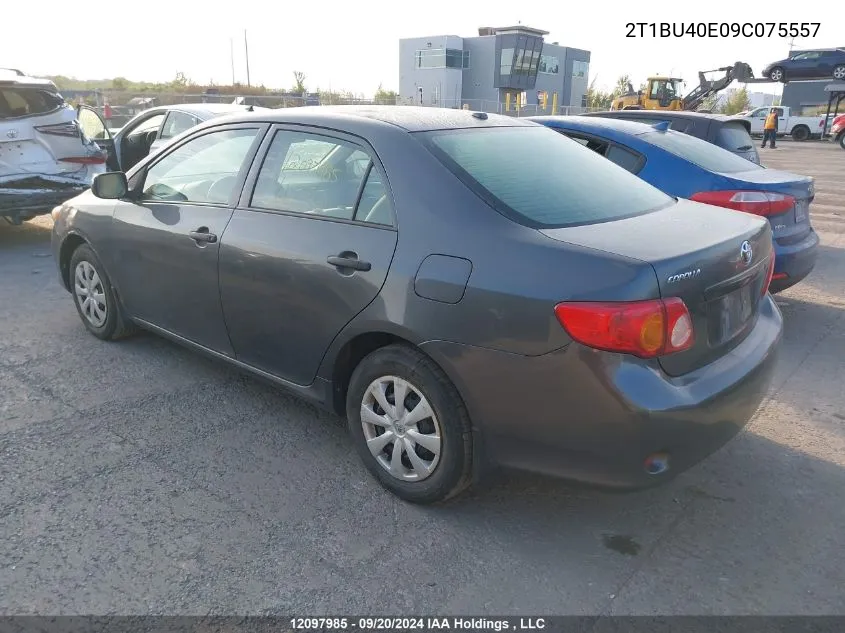 2009 Toyota Corolla S/Le/Xle VIN: 2T1BU40E09C075557 Lot: 12097985