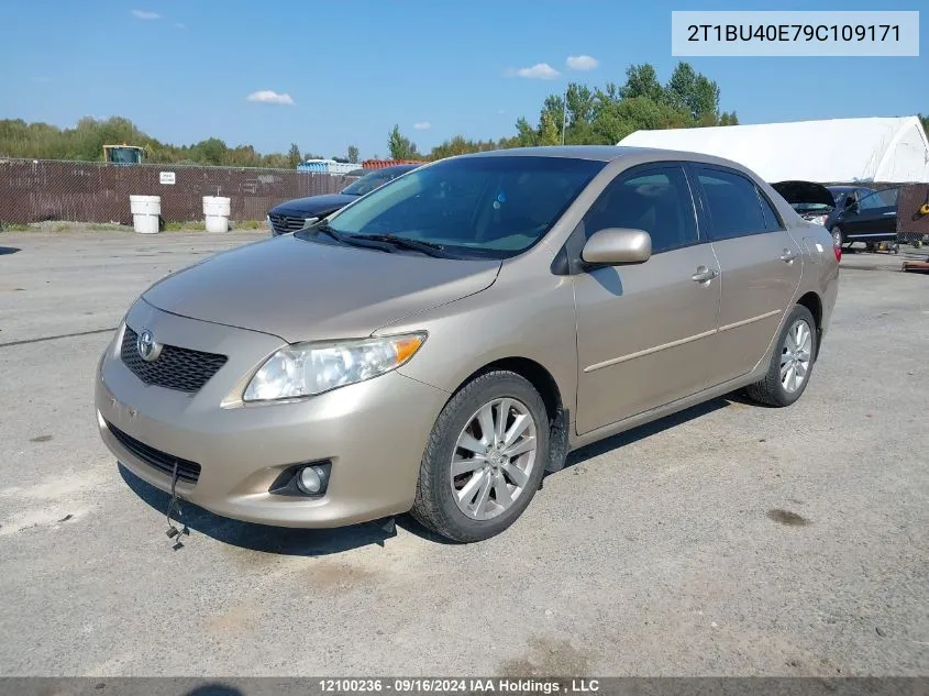 2009 Toyota Corolla Le VIN: 2T1BU40E79C109171 Lot: 12100236