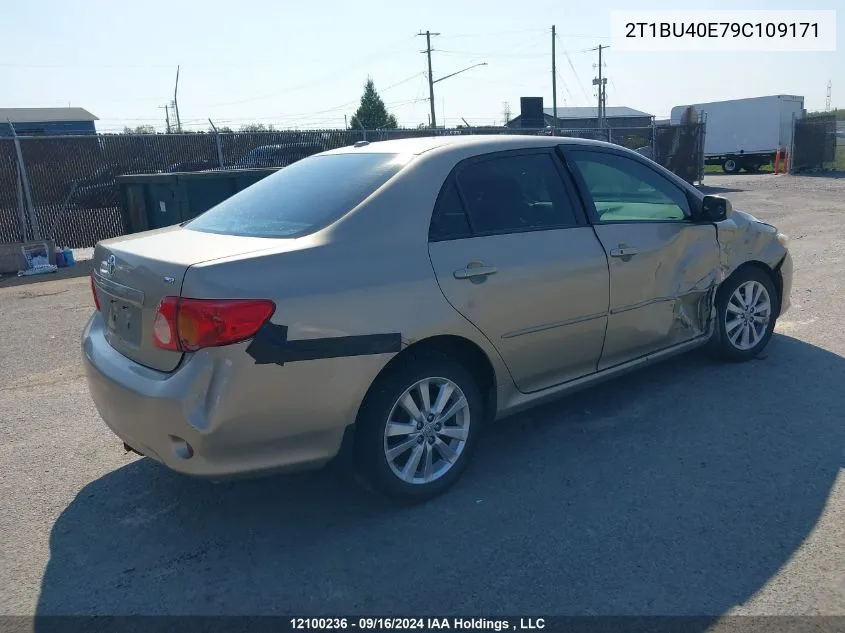 2009 Toyota Corolla Le VIN: 2T1BU40E79C109171 Lot: 12100236