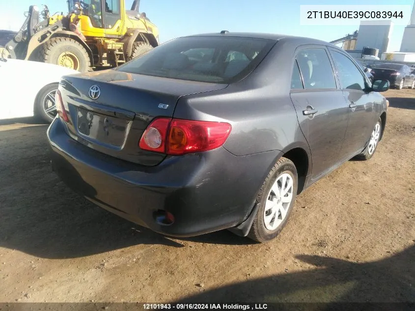 2009 Toyota Corolla Ce VIN: 2T1BU40E39C083944 Lot: 12101943