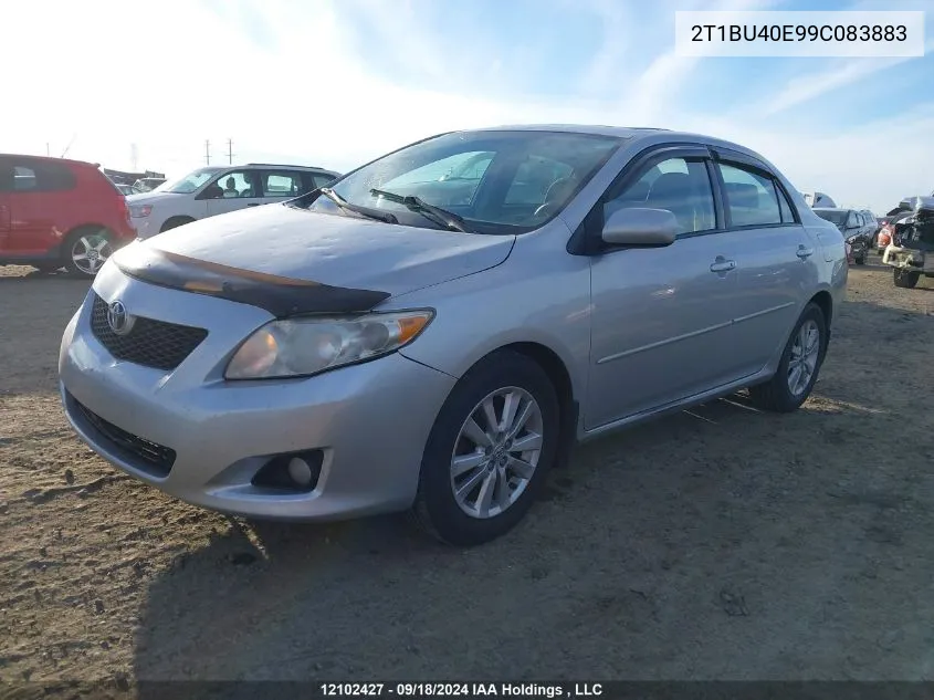 2009 Toyota Corolla S/Le/Xle VIN: 2T1BU40E99C083883 Lot: 12102427