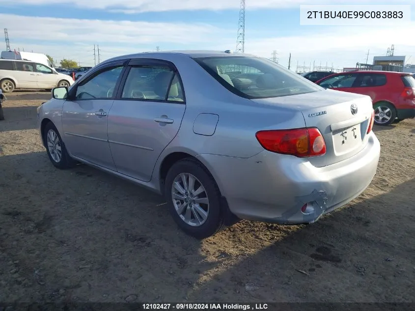 2009 Toyota Corolla S/Le/Xle VIN: 2T1BU40E99C083883 Lot: 12102427