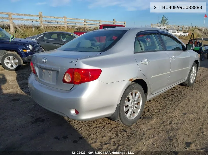 2009 Toyota Corolla S/Le/Xle VIN: 2T1BU40E99C083883 Lot: 12102427