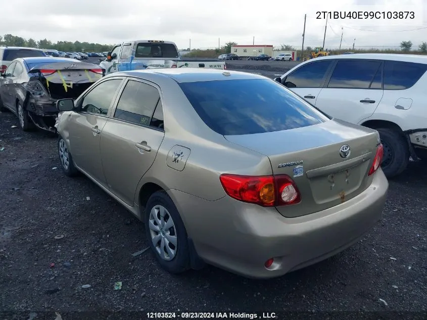 2009 Toyota Corolla VIN: 2T1BU40E99C103873 Lot: 12103524