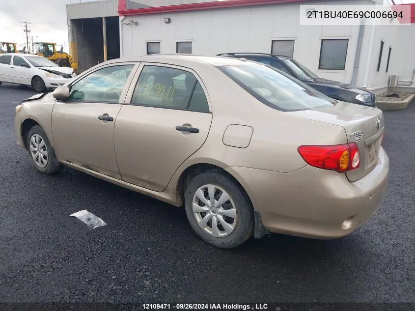 2009 Toyota Corolla S/Le/Xle VIN: 2T1BU40E69C006694 Lot: 12109471