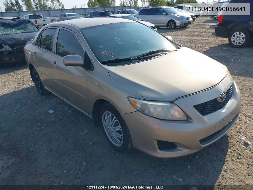 2009 Toyota Corolla Le VIN: 2T1BU40E49C056641 Lot: 12111224