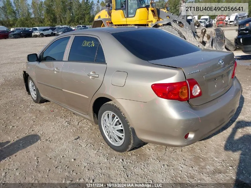 2009 Toyota Corolla Le VIN: 2T1BU40E49C056641 Lot: 12111224