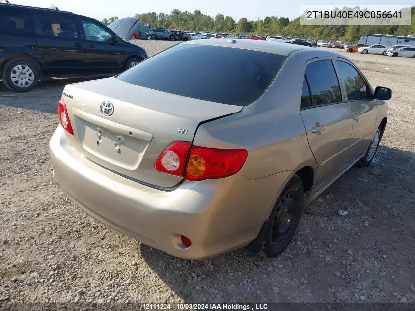 2009 Toyota Corolla Le VIN: 2T1BU40E49C056641 Lot: 12111224