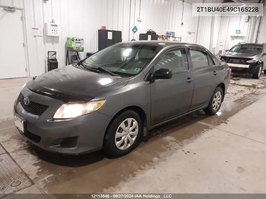 2009 Toyota Corolla S/Le/Xle VIN: 2T1BU40E49C165228 Lot: 12113546