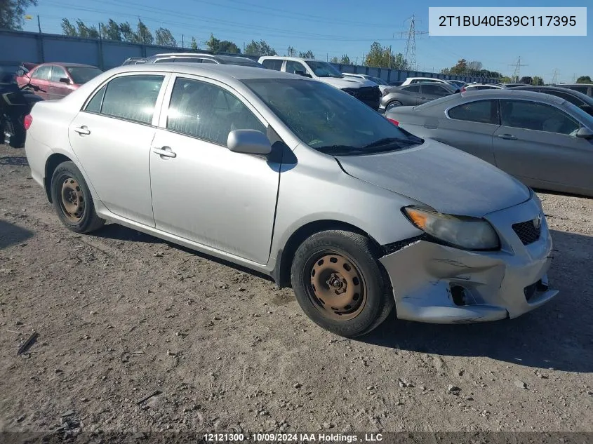 2009 Toyota Corolla Ce VIN: 2T1BU40E39C117395 Lot: 12121300