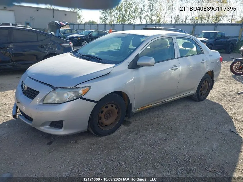 2009 Toyota Corolla Ce VIN: 2T1BU40E39C117395 Lot: 12121300