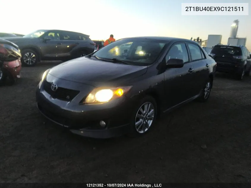 2009 Toyota Corolla S/Le/Xle VIN: 2T1BU40EX9C121511 Lot: 12121352