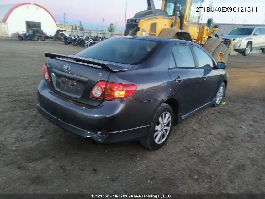 2T1BU40EX9C121511 2009 Toyota Corolla S/Le/Xle