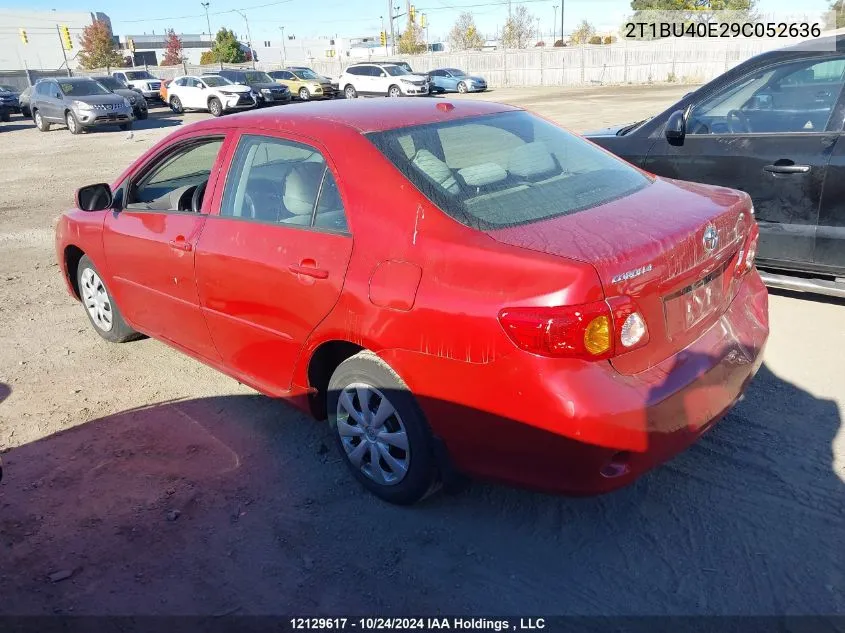 2009 Toyota Corolla Ce VIN: 2T1BU40E29C052636 Lot: 12129617