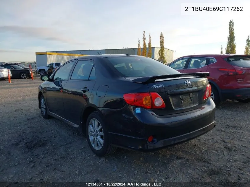 2009 Toyota Corolla S VIN: 2T1BU40E69C117262 Lot: 12134331