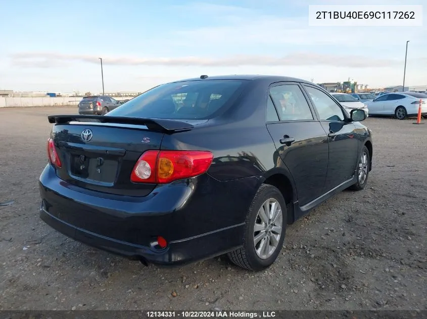 2009 Toyota Corolla S VIN: 2T1BU40E69C117262 Lot: 12134331