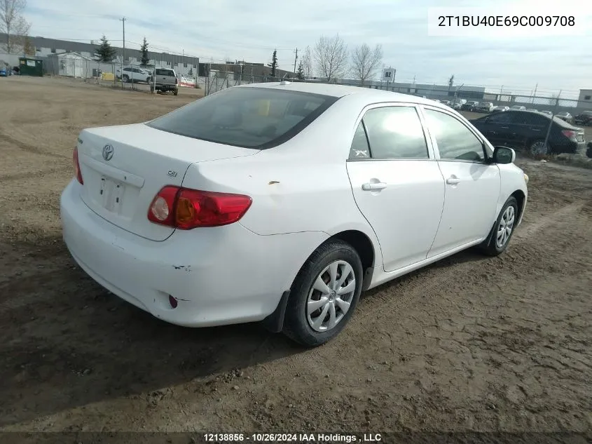 2009 Toyota Corolla S/Le/Xle VIN: 2T1BU40E69C009708 Lot: 12138856