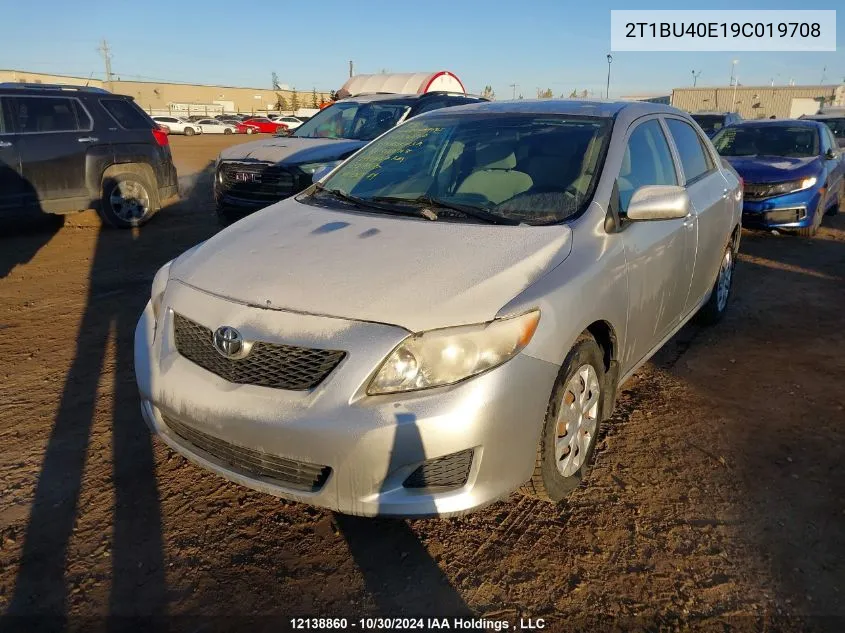 2009 Toyota Corolla S/Le/Xle VIN: 2T1BU40E19C019708 Lot: 12138860