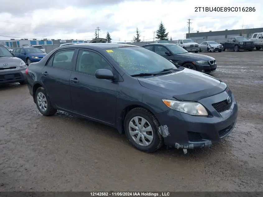 2009 Toyota Corolla S/Le/Xle VIN: 2T1BU40E89C016286 Lot: 12142582