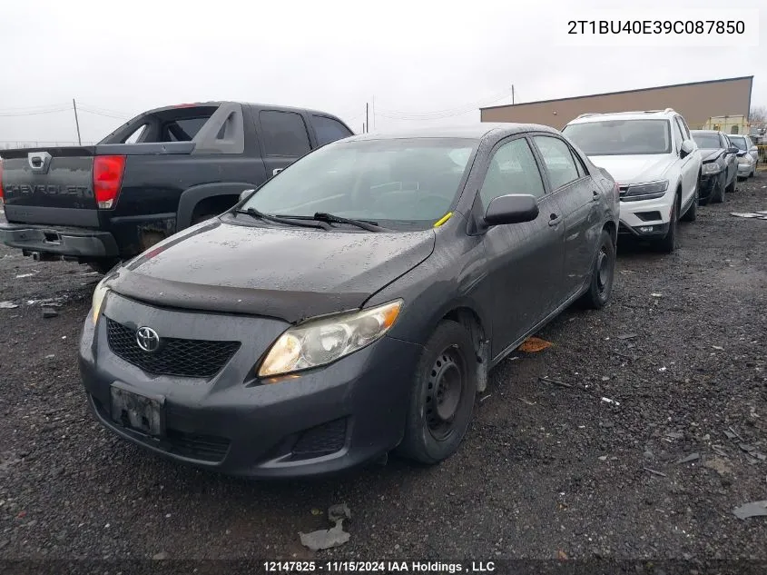 2009 Toyota Corolla Ce VIN: 2T1BU40E39C087850 Lot: 12147825