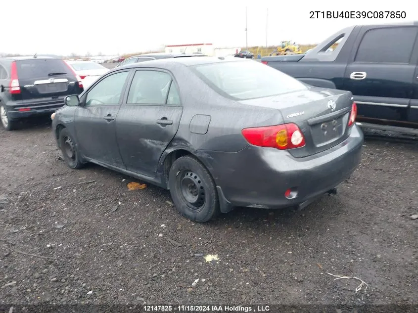 2009 Toyota Corolla Ce VIN: 2T1BU40E39C087850 Lot: 12147825