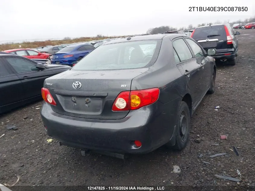 2009 Toyota Corolla Ce VIN: 2T1BU40E39C087850 Lot: 12147825