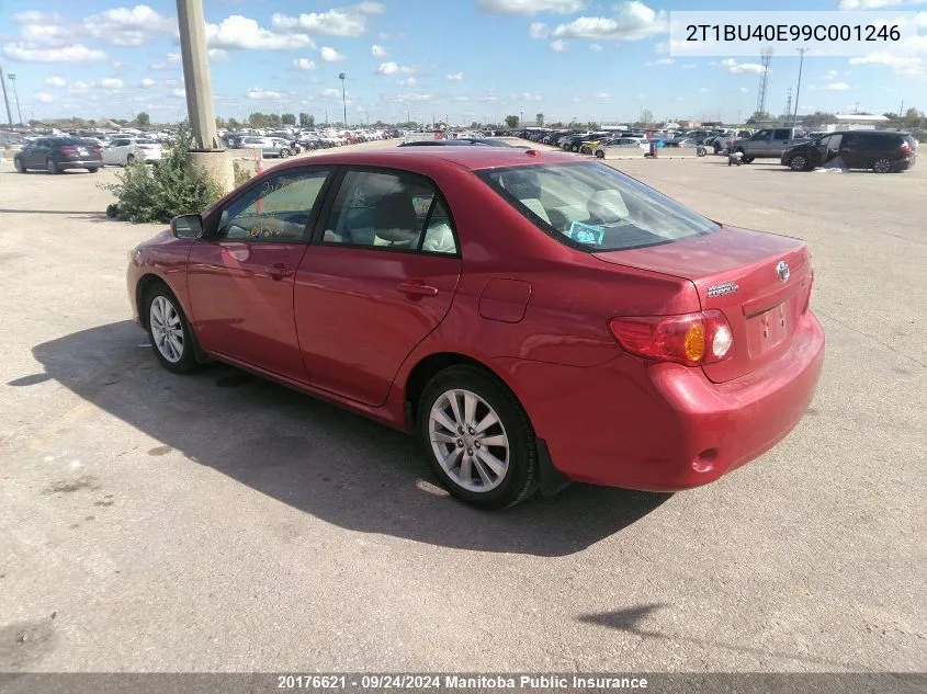 2T1BU40E99C001246 2009 Toyota Corolla Le