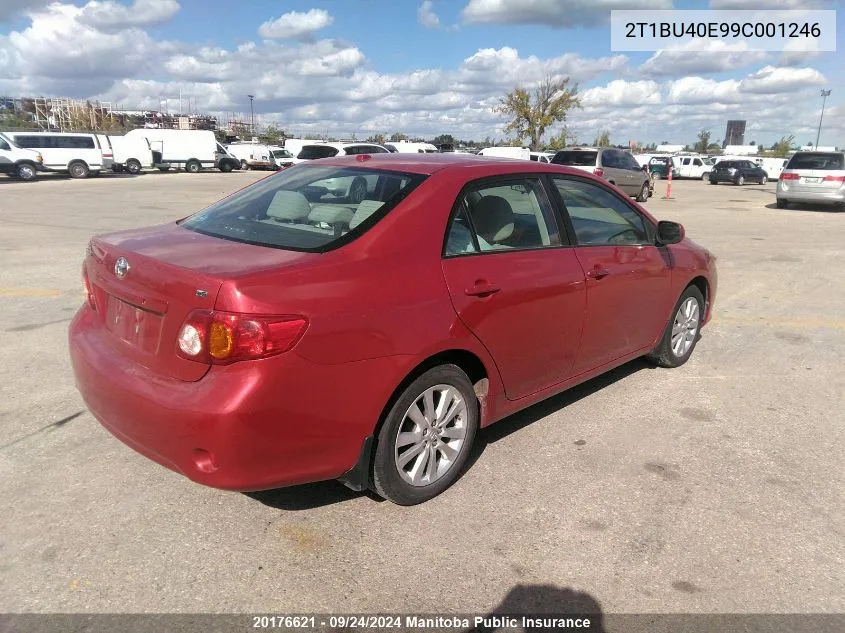 2T1BU40E99C001246 2009 Toyota Corolla Le