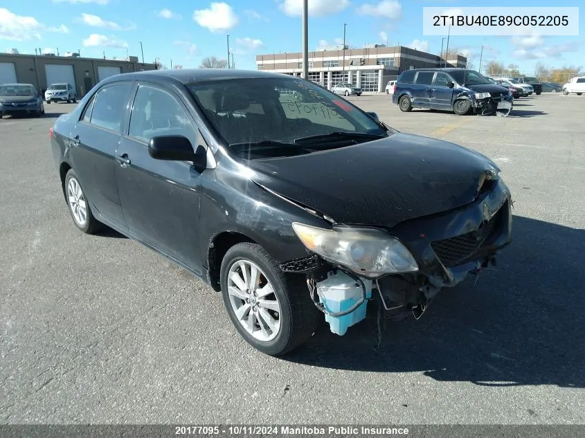 2009 Toyota Corolla Le VIN: 2T1BU40E89C052205 Lot: 20177095