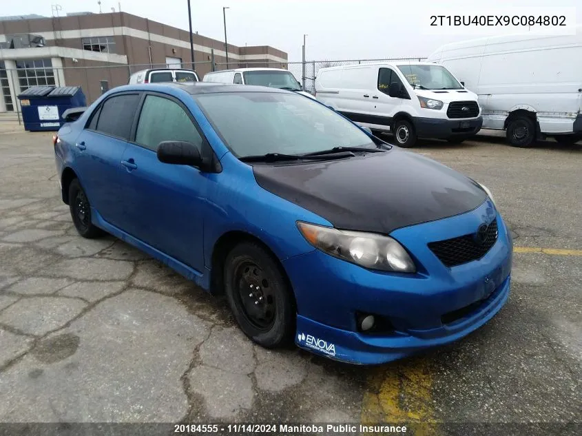 2009 Toyota Corolla S VIN: 2T1BU40EX9C084802 Lot: 20184555