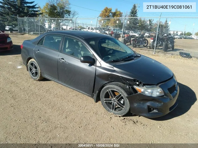 2009 Toyota Corolla S/Le/Xle VIN: 2T1BU40E19C081061 Lot: 30045851