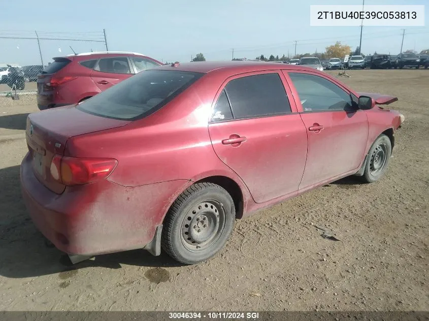 2009 Toyota Corolla S/Le/Xle VIN: 2T1BU40E39C053813 Lot: 30046394