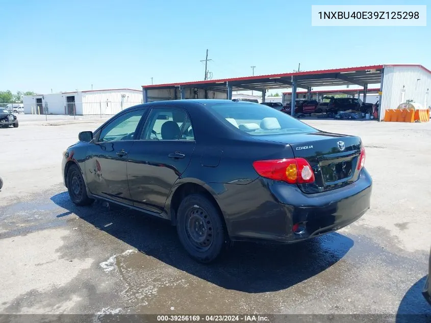 2009 Toyota Corolla Le VIN: 1NXBU40E39Z125298 Lot: 39256169