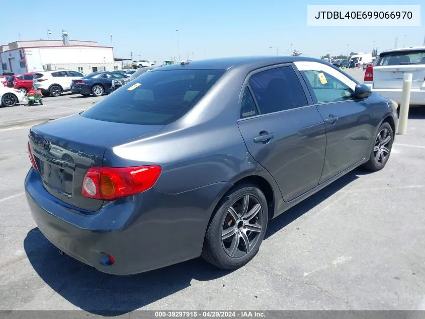 2009 Toyota Corolla Le VIN: JTDBL40E699066970 Lot: 39297915