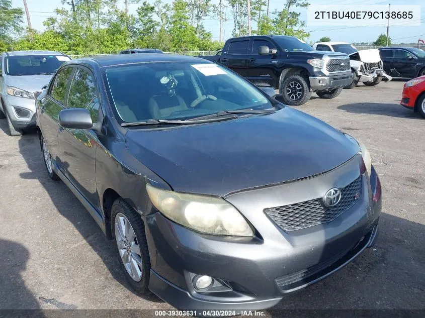 2009 Toyota Corolla S VIN: 2T1BU40E79C138685 Lot: 39303631