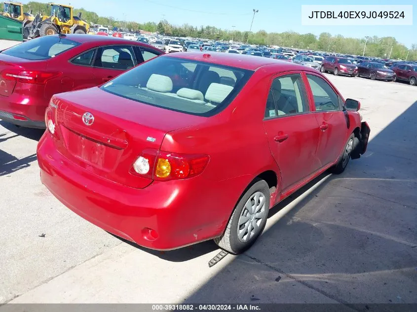 2009 Toyota Corolla Le VIN: JTDBL40EX9J049524 Lot: 39318082