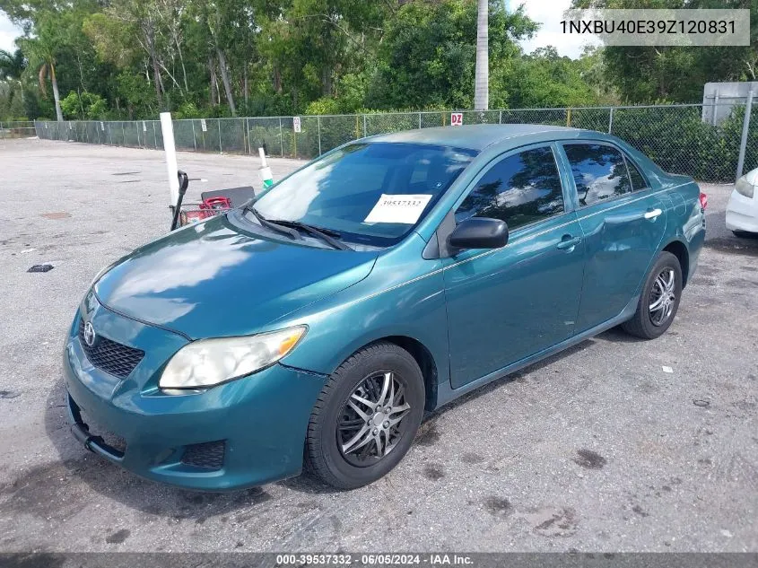 2009 Toyota Corolla VIN: 1NXBU40E39Z120831 Lot: 39537332