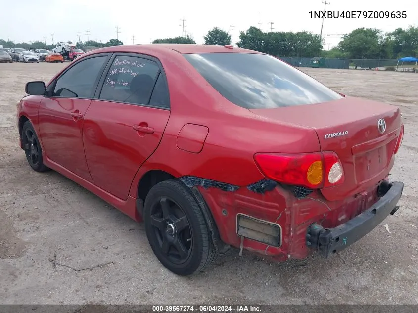 2009 Toyota Corolla S VIN: 1NXBU40E79Z009635 Lot: 39567274