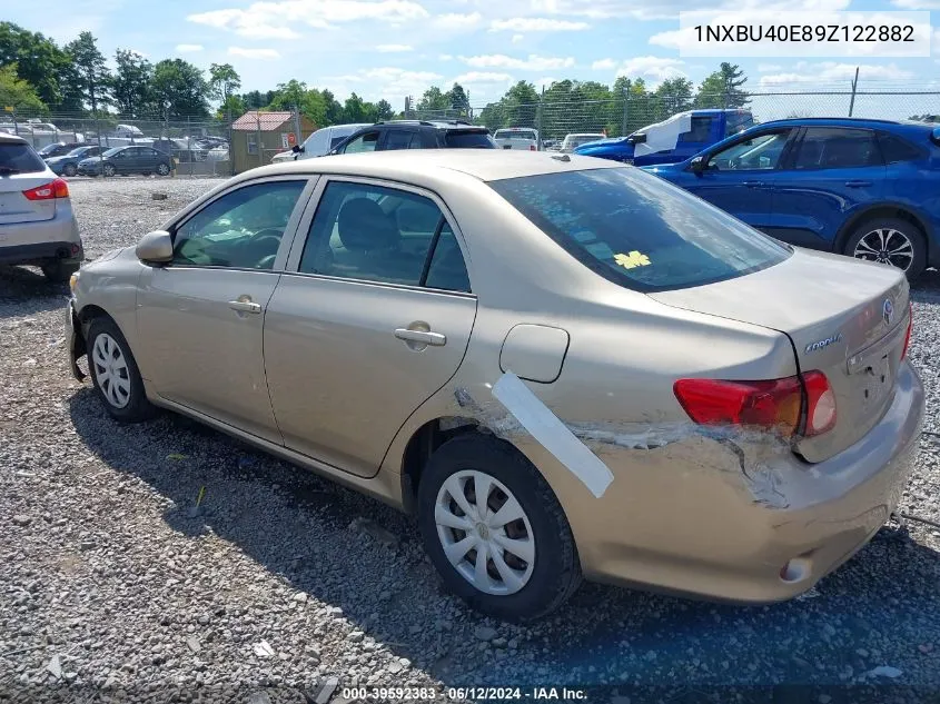 1NXBU40E89Z122882 2009 Toyota Corolla Le