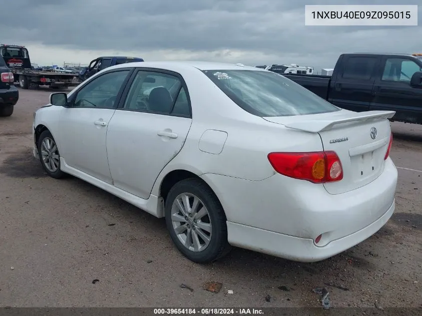 2009 Toyota Corolla S VIN: 1NXBU40E09Z095015 Lot: 39654184