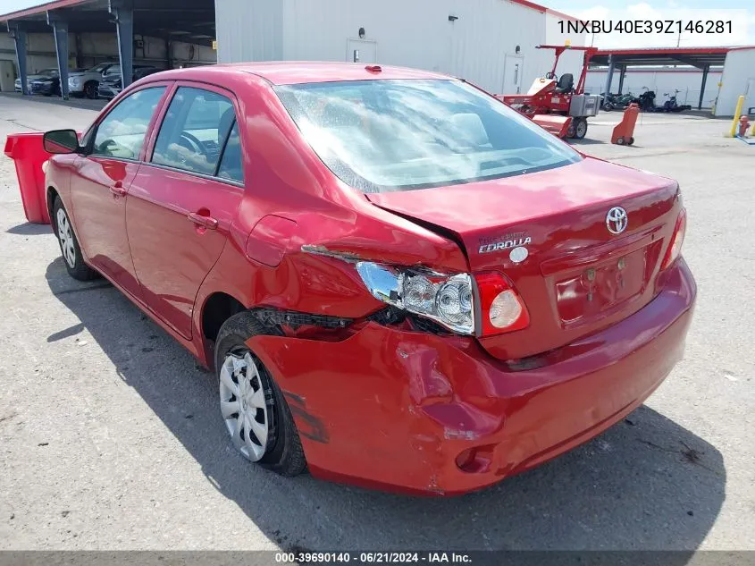 2009 Toyota Corolla Le VIN: 1NXBU40E39Z146281 Lot: 39690140