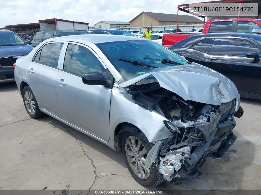 2009 Toyota Corolla Le VIN: 2T1BU40E19C154770 Lot: 39698781