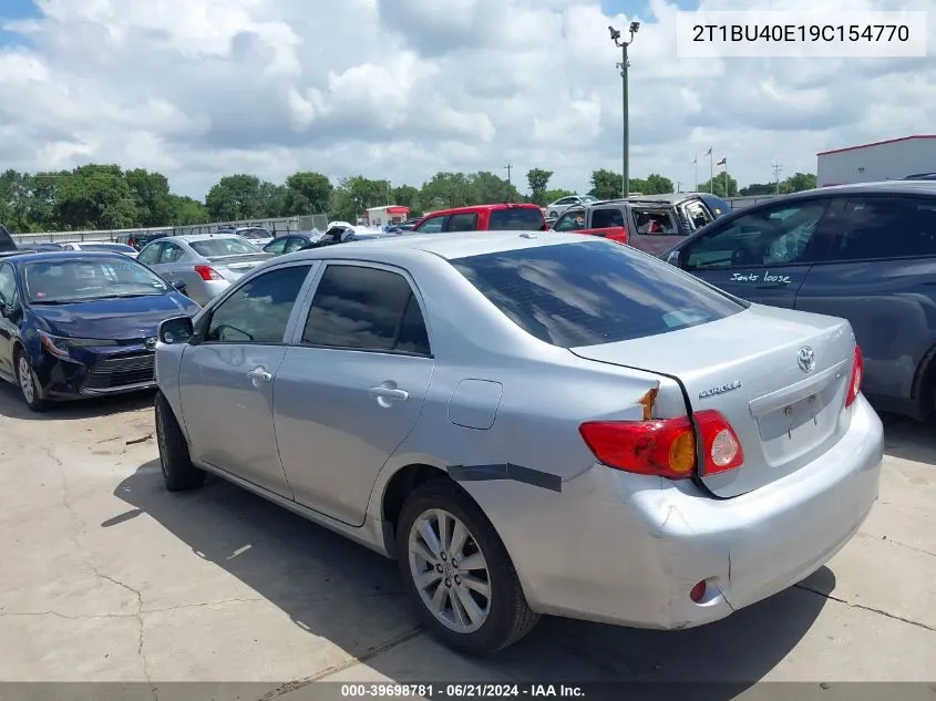 2T1BU40E19C154770 2009 Toyota Corolla Le