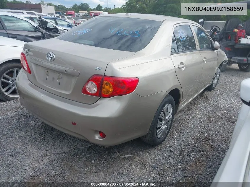 2009 Toyota Corolla Le VIN: 1NXBU40E99Z158659 Lot: 39804203