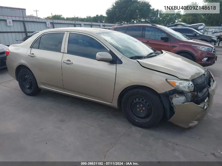 2009 Toyota Corolla Le VIN: 1NXBU40E09Z148618 Lot: 39831182