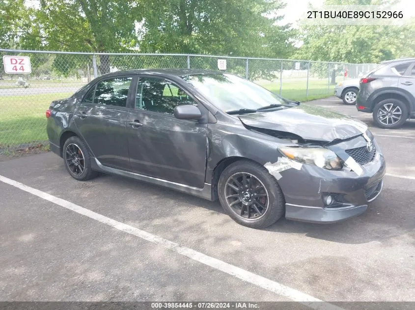 2009 Toyota Corolla S VIN: 2T1BU40E89C152966 Lot: 39854445