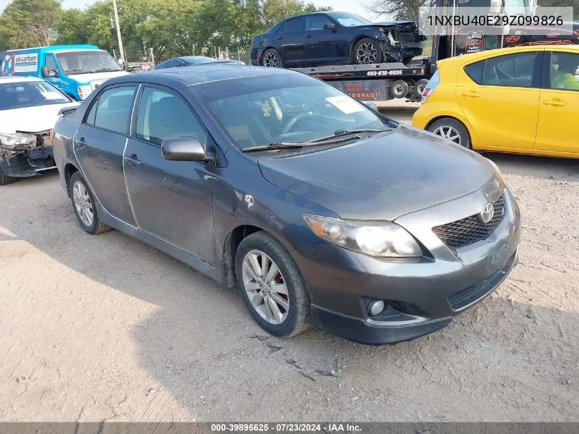 2009 Toyota Corolla S VIN: 1NXBU40E29Z099826 Lot: 39895625